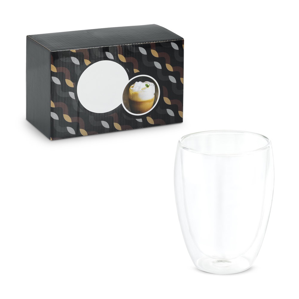MACHIATO DUO. Set van 2 borosilicaatglas bekers - voor bedrijven en relatiegeschenken