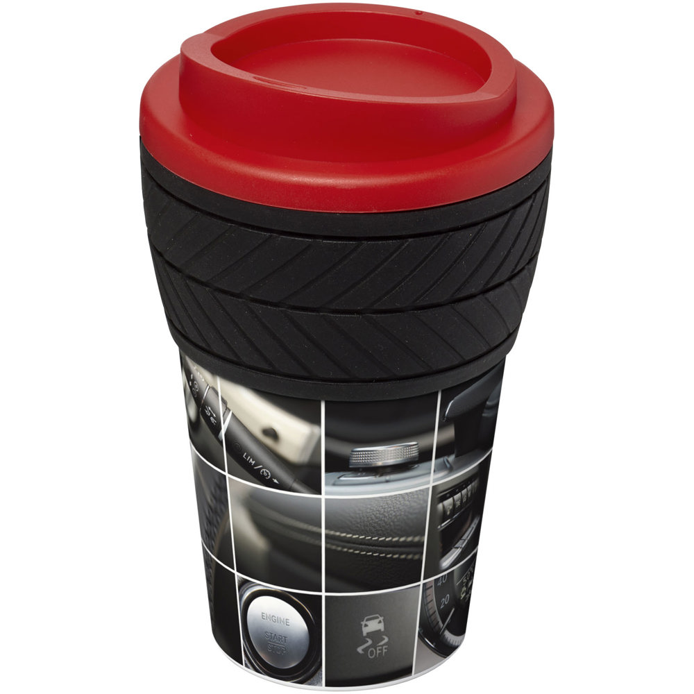 Brite Americano® tyre 350 ml geïsoleerde beker - bedrukt of onbedrukt verkrijgbaar - rood