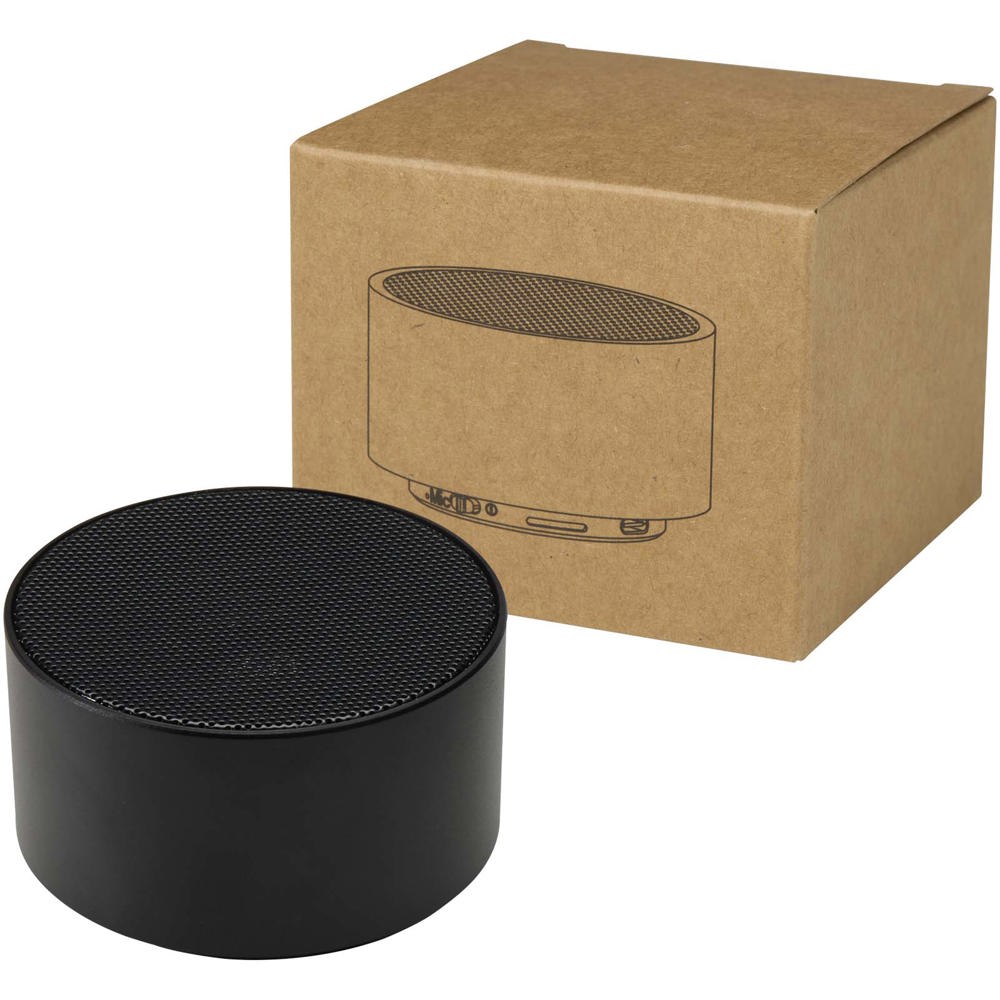 Ankaa 3W gerecycleerde aluminium draadloze Bluetooth®-speaker - bedrukt of onbedrukt verkrijgbaar