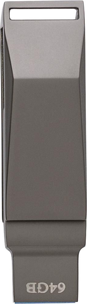 Zinklegering USB-stick Dorian - kopen of bedrukken - gun metal