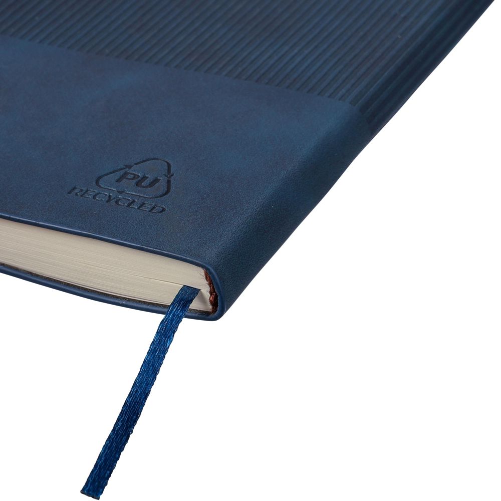 Gerecycled PU-notitieboek (A5) Elian Original