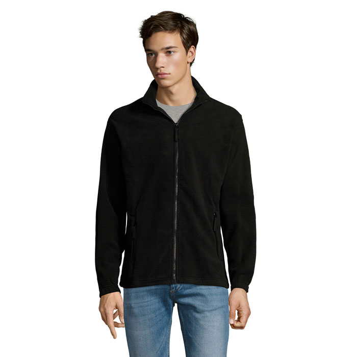 NORTH - NORTH Fleece jack met rits - kopen of bedrukken - Zwart