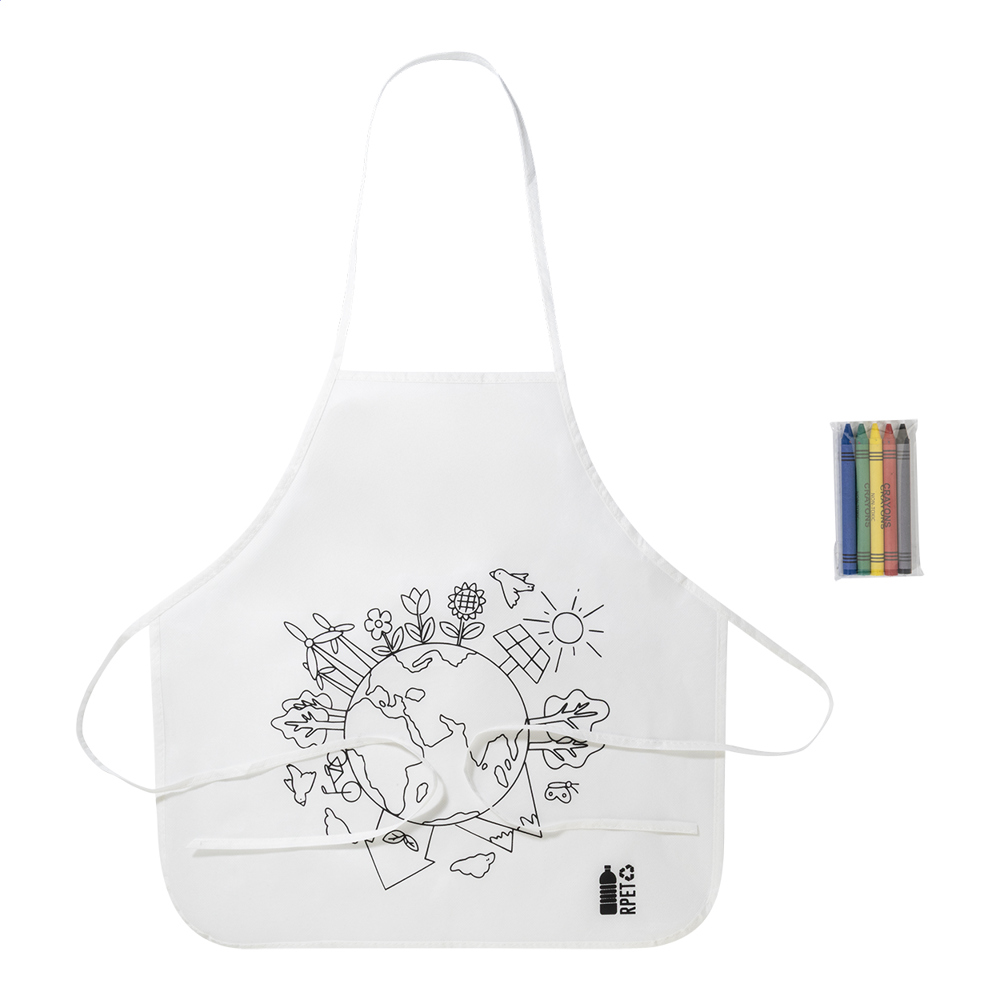 Ecolo - RPET kleur schort - bedrukt of onbedrukt verkrijgbaar