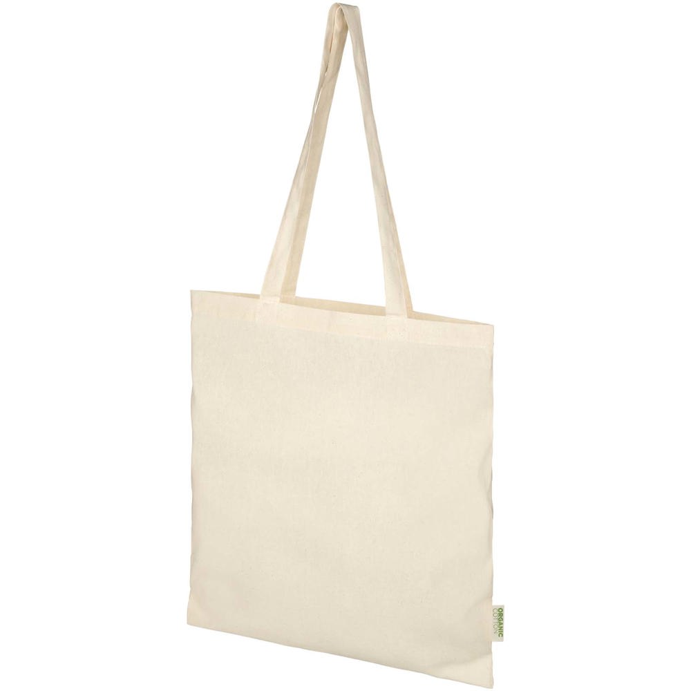 Odisha 140 g/m² OCS biologisch katoenen draagtas 7L - voor bedrijven en relatiegeschenken - Natuur
