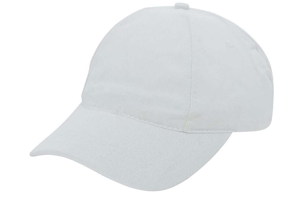 Brushed promo cap - met logo of onbedrukt bestellen - Wit (White) / Wit