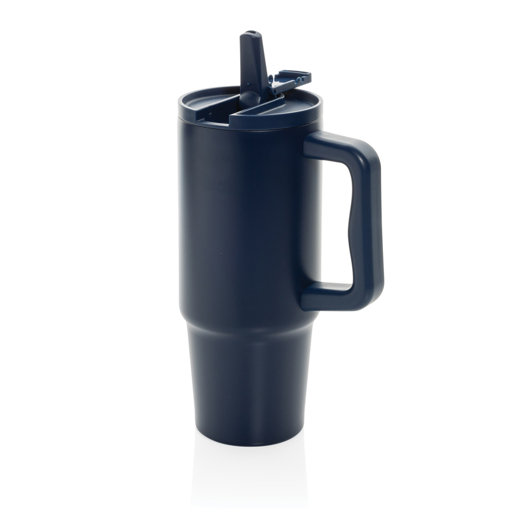 Embrace Lekvrij RCS recycled RVS Beker 900ml - voor bedrijven en relatiegeschenken - donkerblauw (± PMS 2767C)