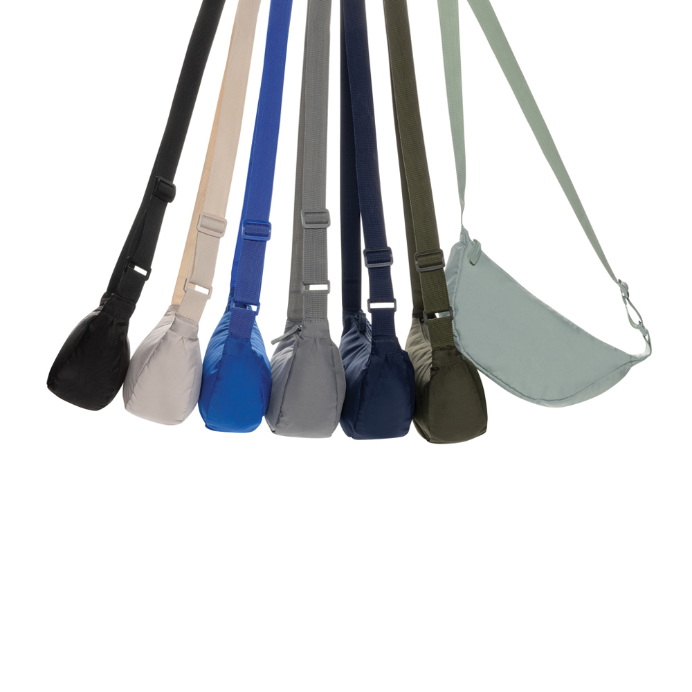 Crescent AWARE™ RPET halve maan sling bag - voor bedrijven en relatiegeschenken
