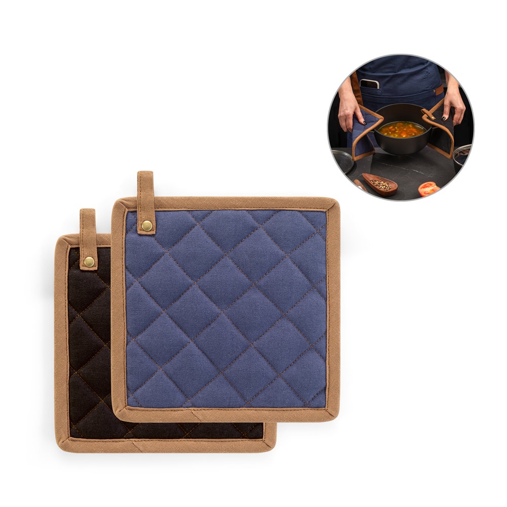 CLOVES. Onderzetter in canvas katoen (275 g/m²) - voor bedrijven en relatiegeschenken