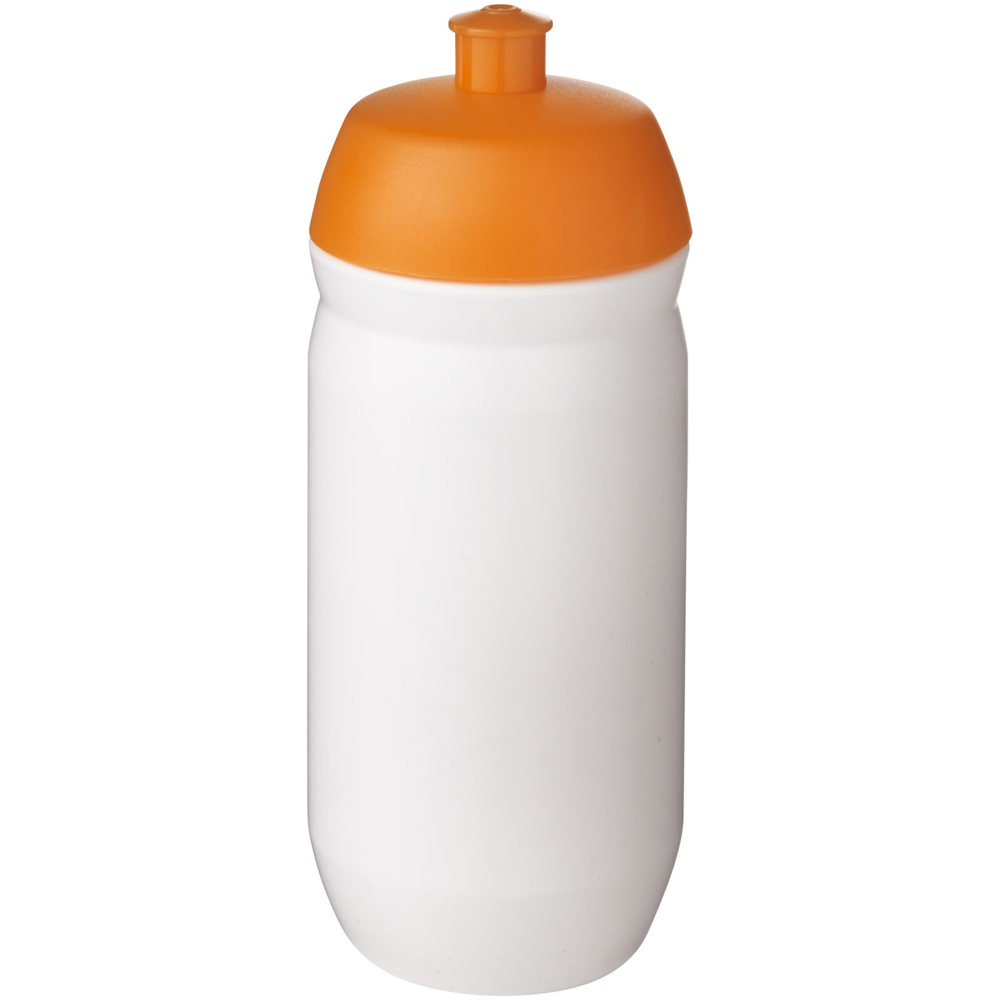 HydroFlex™ knijp knijpfles van 500 ml - voor bedrijven en relatiegeschenken - Oranje, Wit