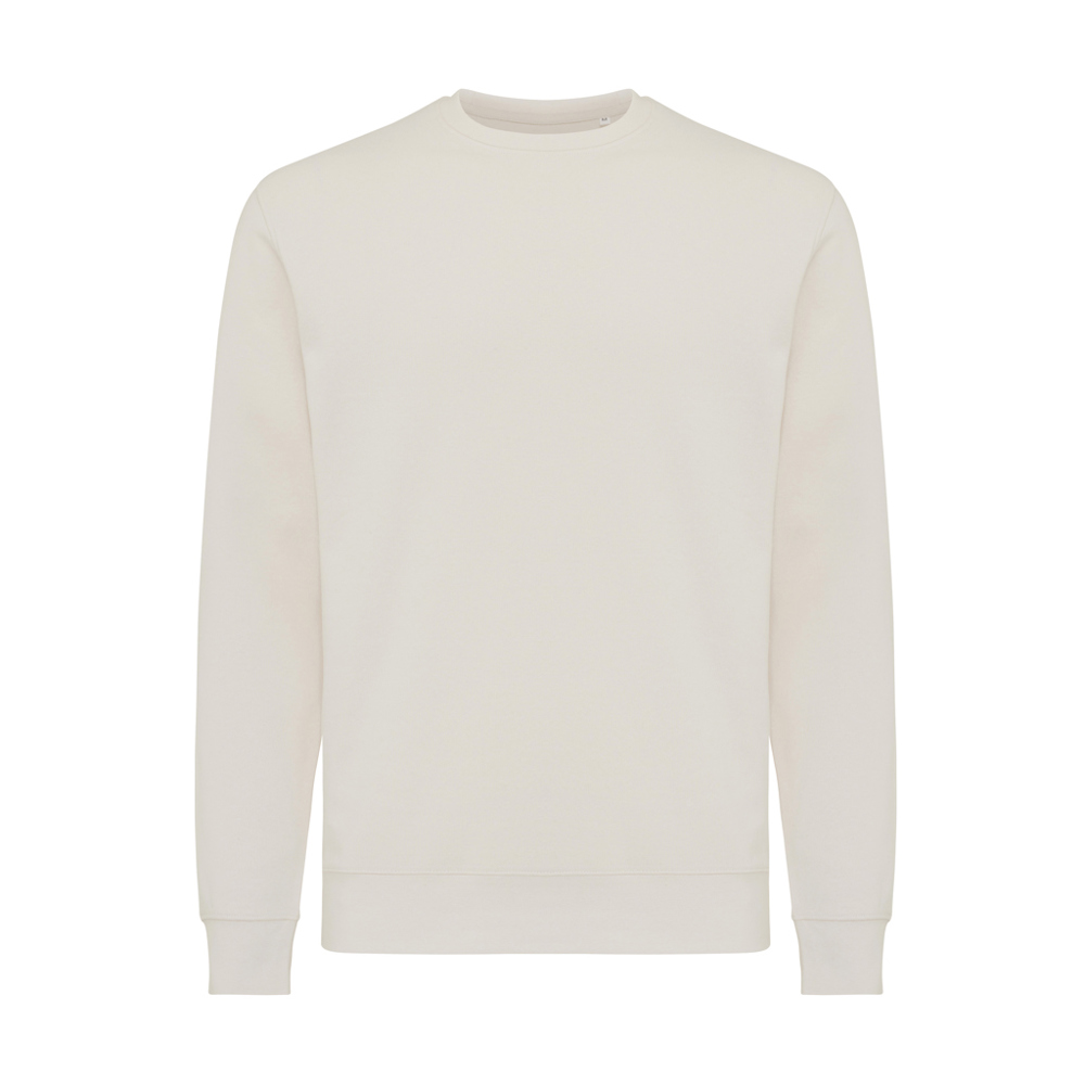 IQONIQ Etosha lichtgewicht gerecycled katoen sweater - kopen of bedrukken - ivory white (± PMS 12-2103 TCX)