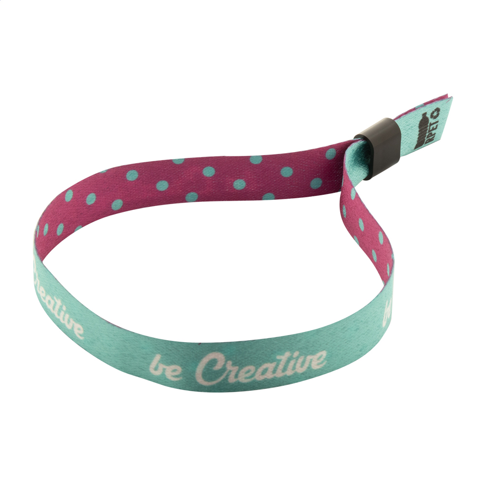 SuboWrist RPET - custom made festivalarmband - kopen of bedrukken - zwart/wit