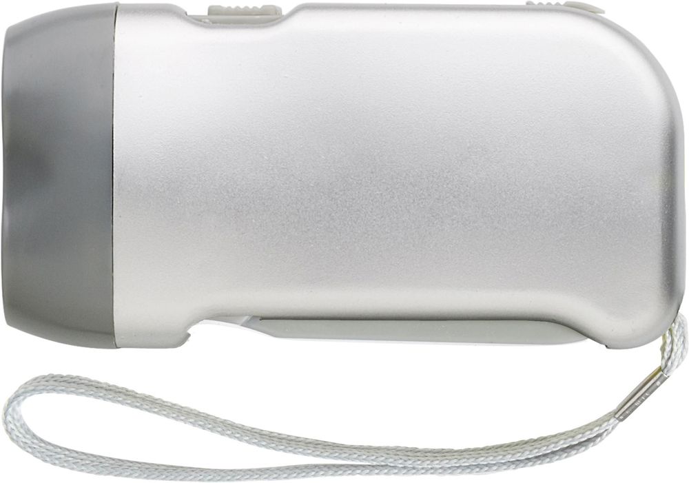 ABS dynamo zaklamp Tristan - kopen of bedrukken - Zilver