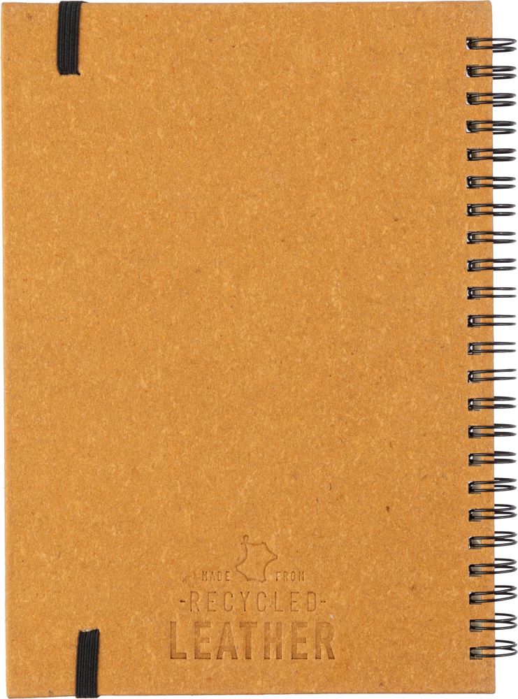 Gerecycled leren notitieboek A5 Egon Original