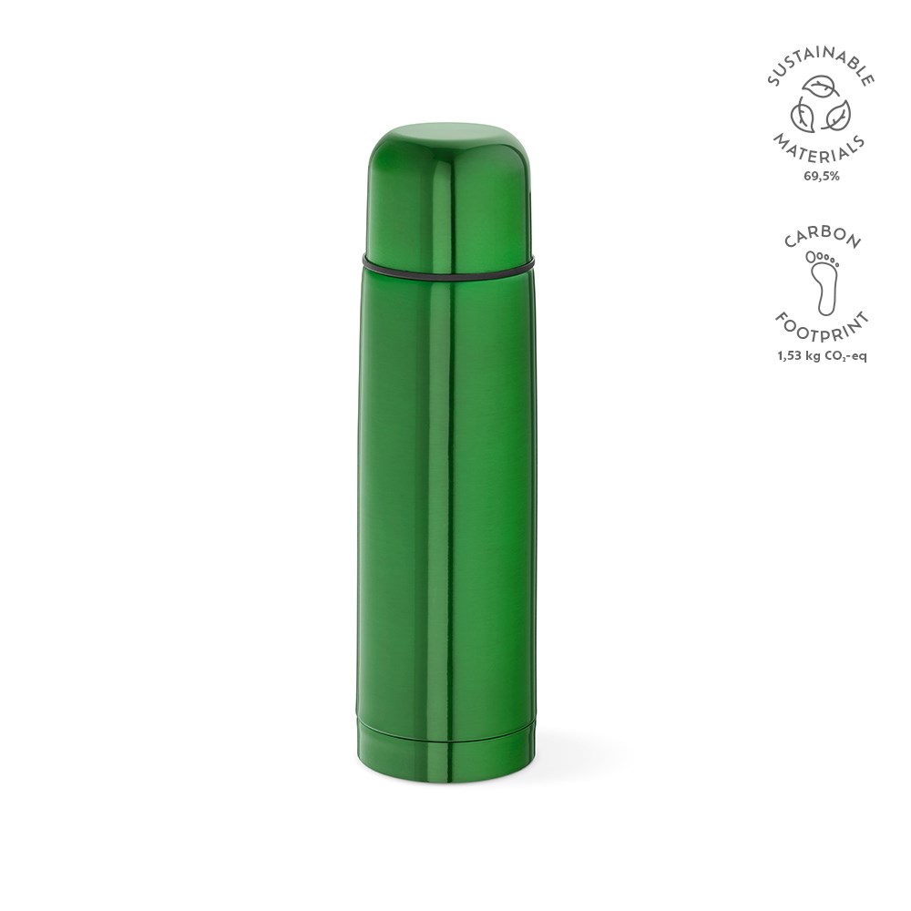Donau thermos gerecycled roestvrij staal 500 ml - kopen of bedrukken - groen