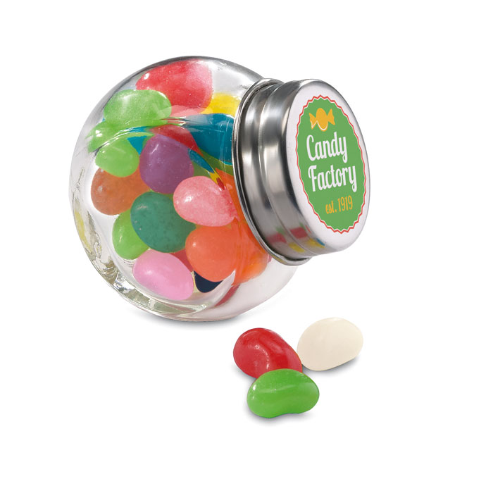 BEANDY - Glazen pot gevuld met snoepjes