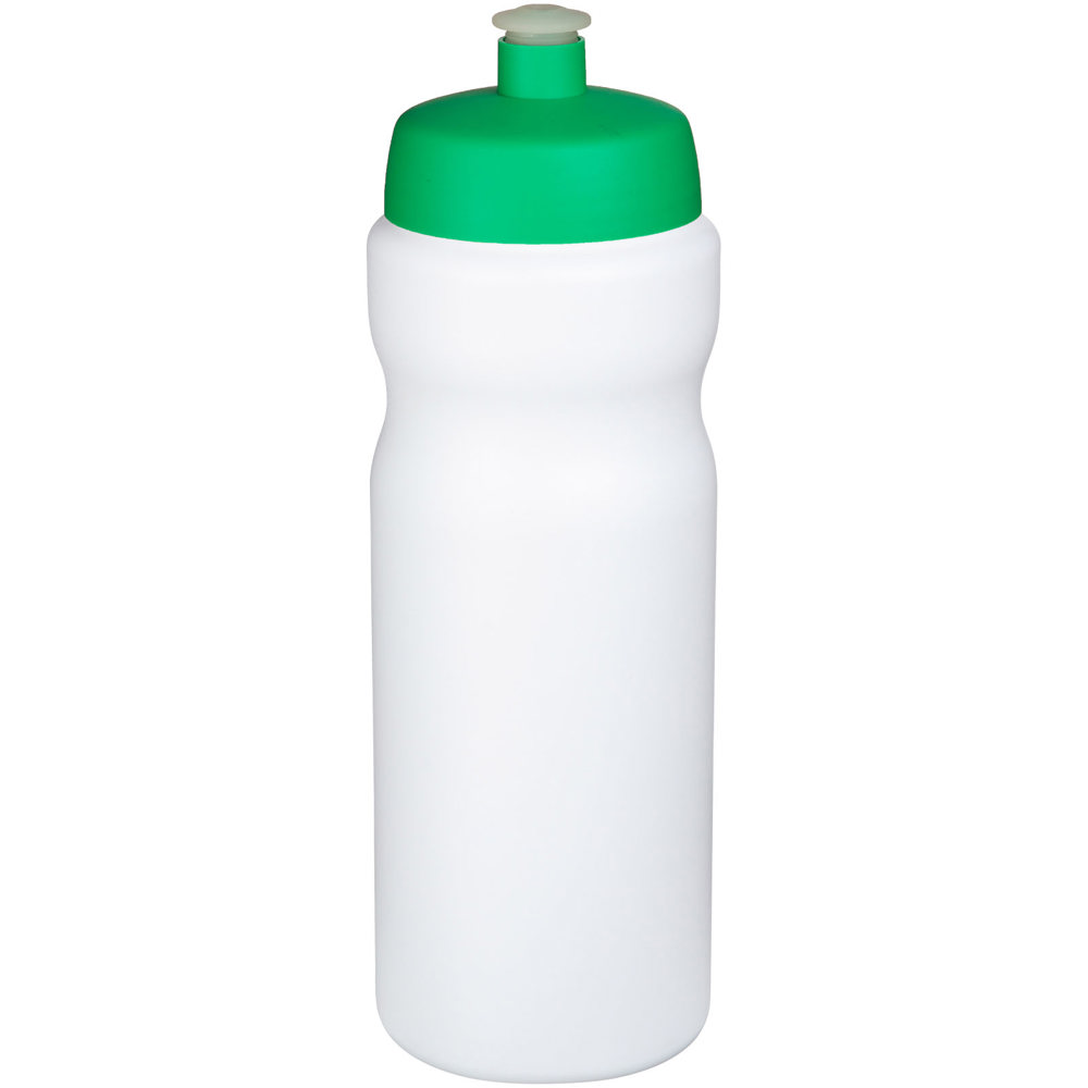 Baseline® Plus 650 ml sportfles - met logo of onbedrukt bestellen - Wit, Groen