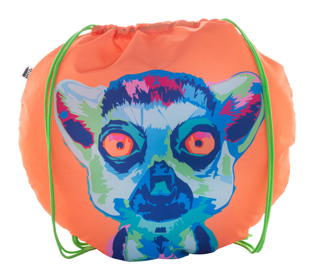 CreaDraw Circle - custom made tas met trekkoord - kopen of bedrukken - groen/wit