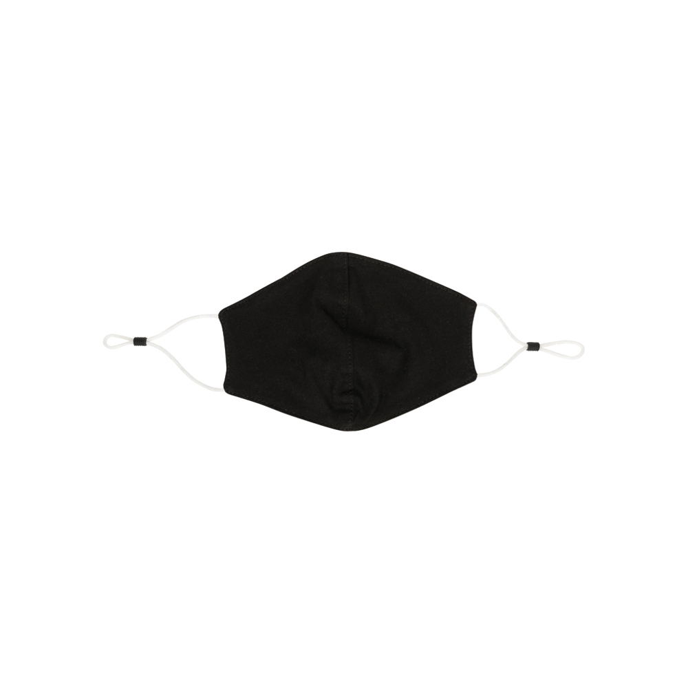 Herbruikbaar 2 laags katoenen gezichtsmasker - voor bedrijven en relatiegeschenken - zwart (± PMS Black)