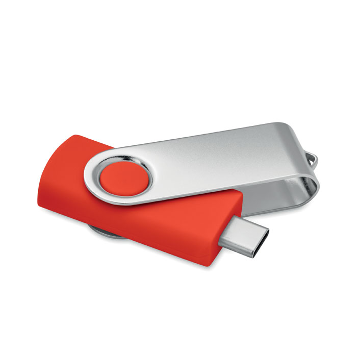 COLODRI - 16GB USB flash 3.0 type-C MO1401 - bedrukt of onbedrukt verkrijgbaar - Rood