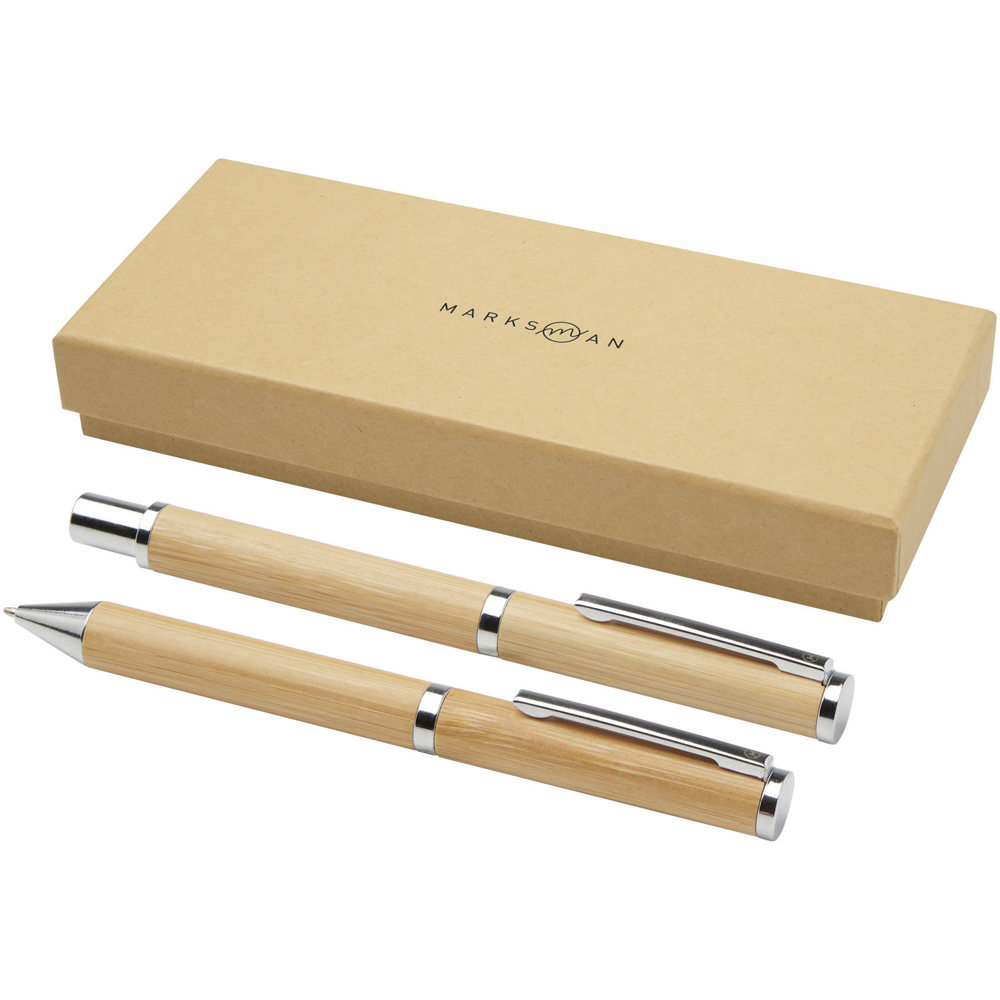 Apolys cadeauset met balpen en rollerbalpen (zwarte inkt) - bedrukt of onbedrukt verkrijgbaar