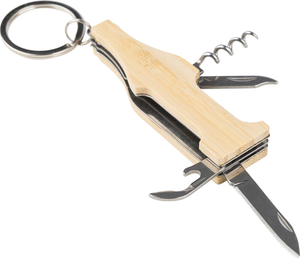 Bamboe multitool-sleutelhanger Inaya