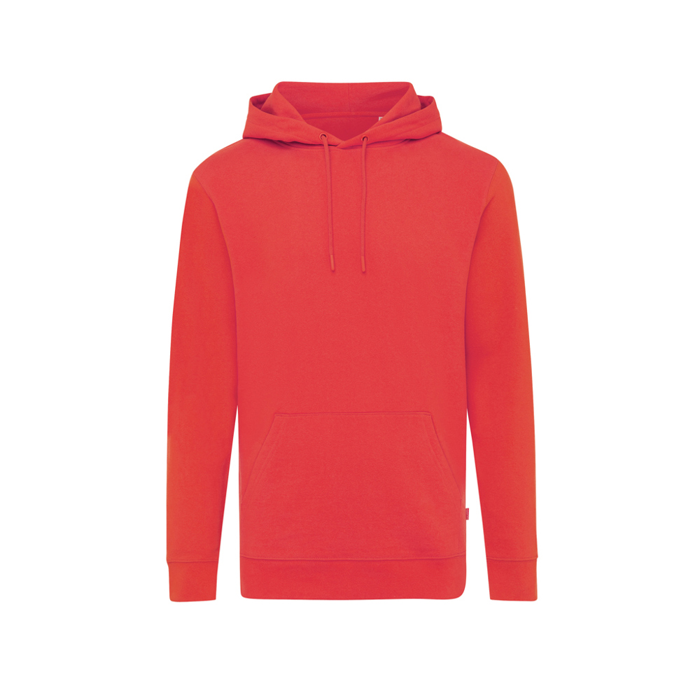 IQONIQ Jasper gerecycled katoen hoodie - kopen of bedrukken - luscious red (± PMS 17-1663TCX)