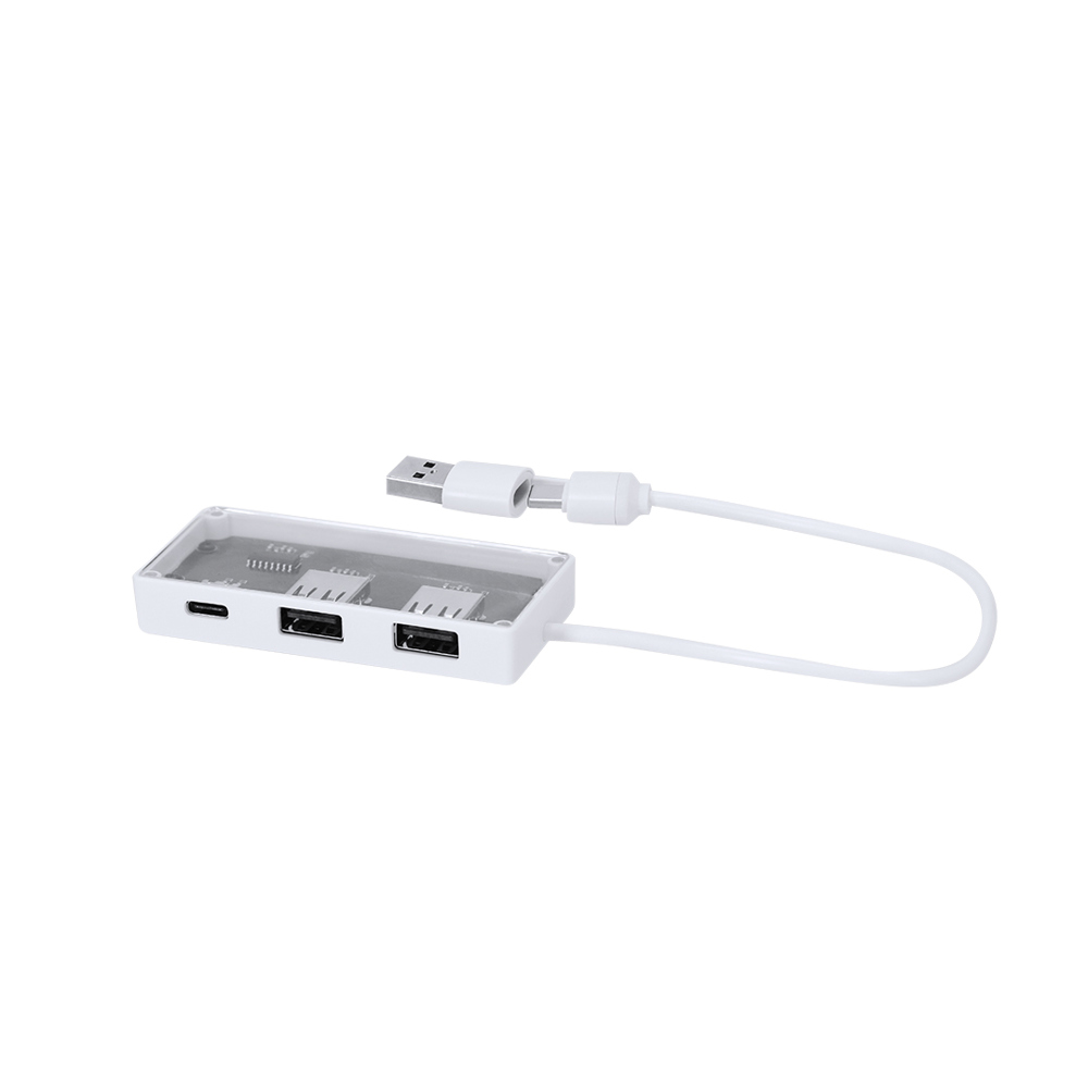 USB Hub Hevan - bedrukt of onbedrukt verkrijgbaar