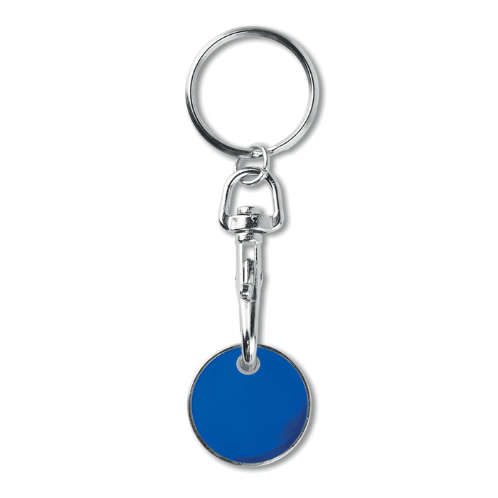 TOKENRING - Winkelwagenmuntje - voor bedrijven en relatiegeschenken - Royal blauw