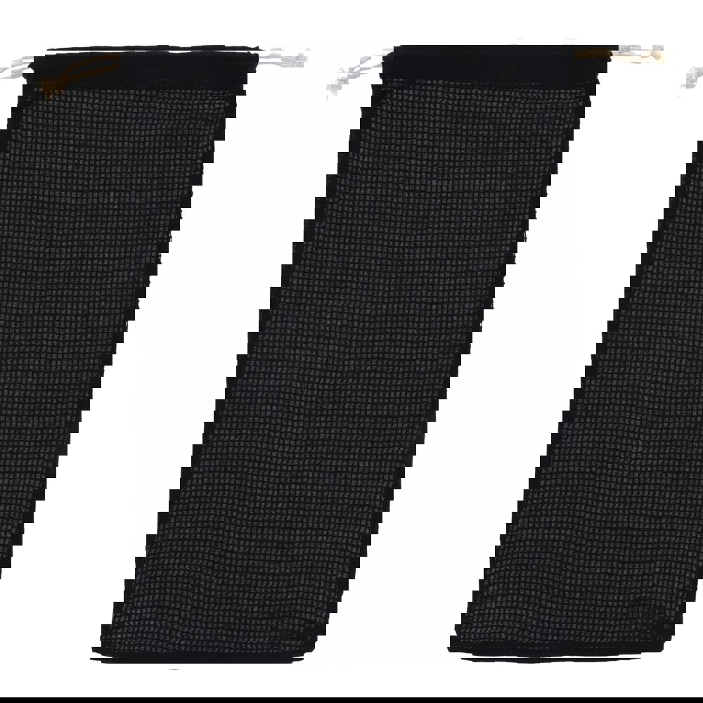 Herbruikbaar groente & fruit zakje OEKO-TEX® katoen 30x40cm - bedrukt of onbedrukt verkrijgbaar - Zwart