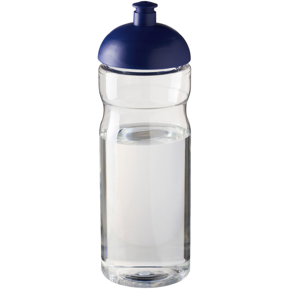 H2O Active® Base 650 ml bidon met koepeldeksel - bedrukt of onbedrukt verkrijgbaar - Transparent, Blauw