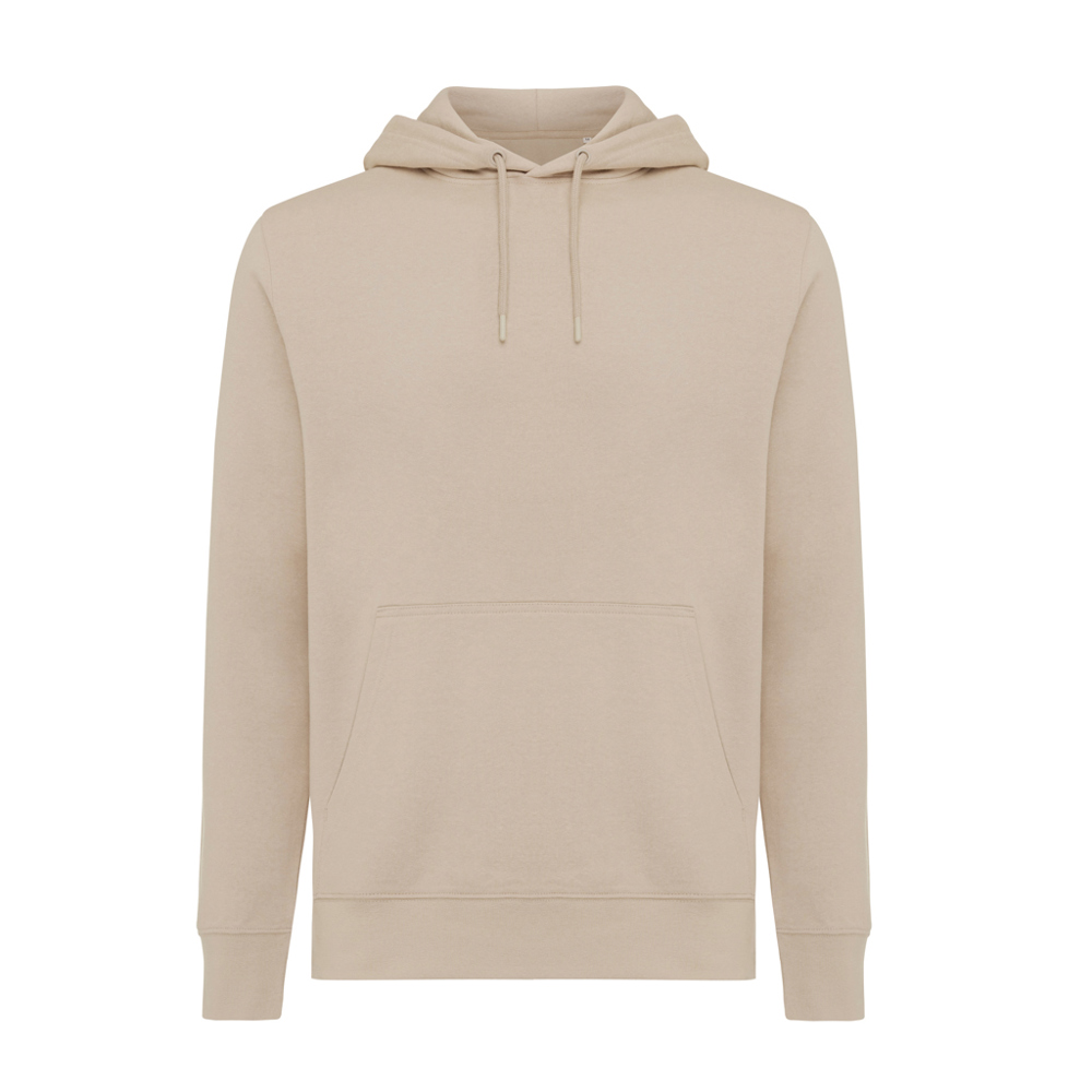 IQONIQ Rila lichtgewicht gerecycled katoen hoodie - bedrukt of onbedrukt verkrijgbaar - desert (± PMS 14-0708 TCX)