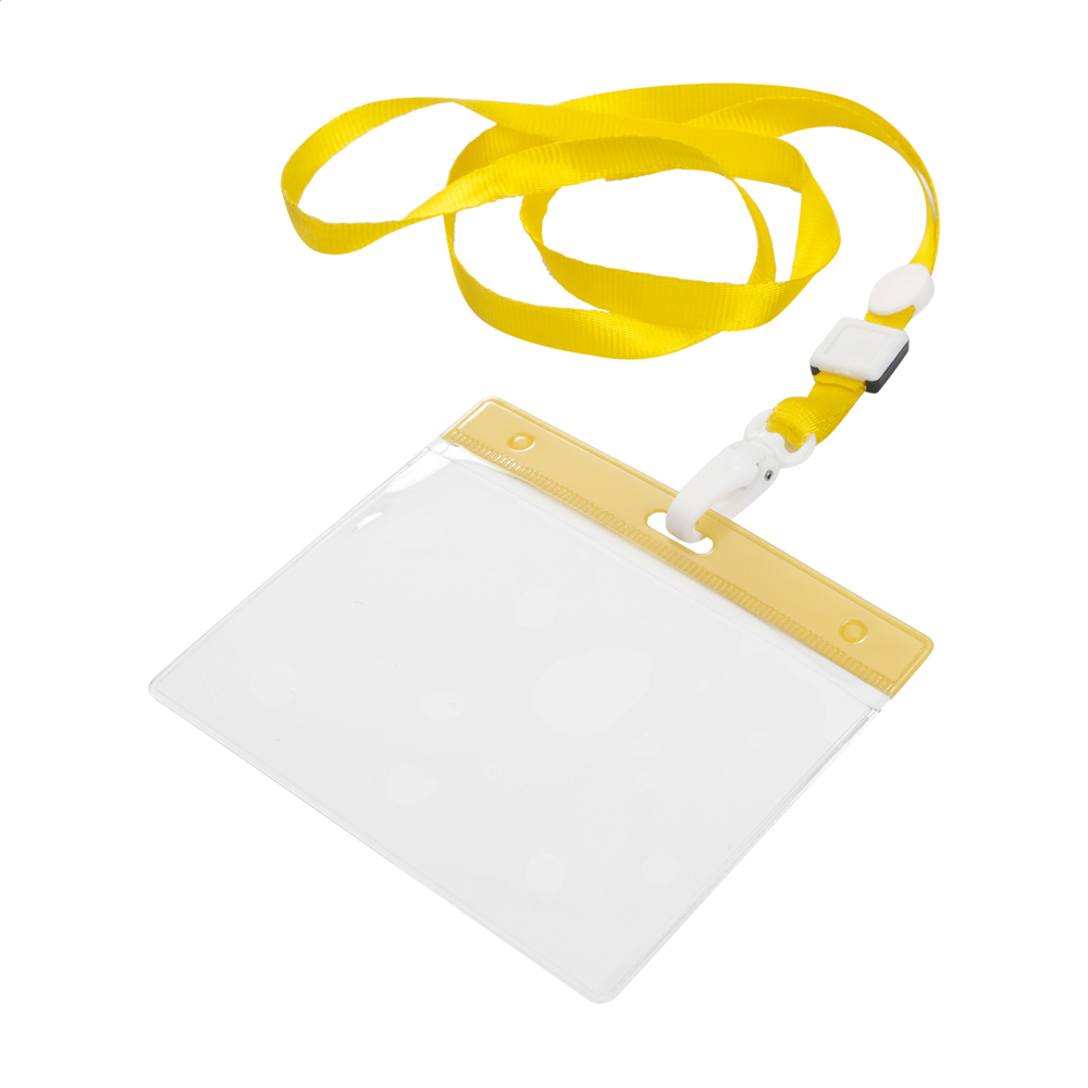 Ballek - lanyard - kopen of bedrukken - geel/transparant