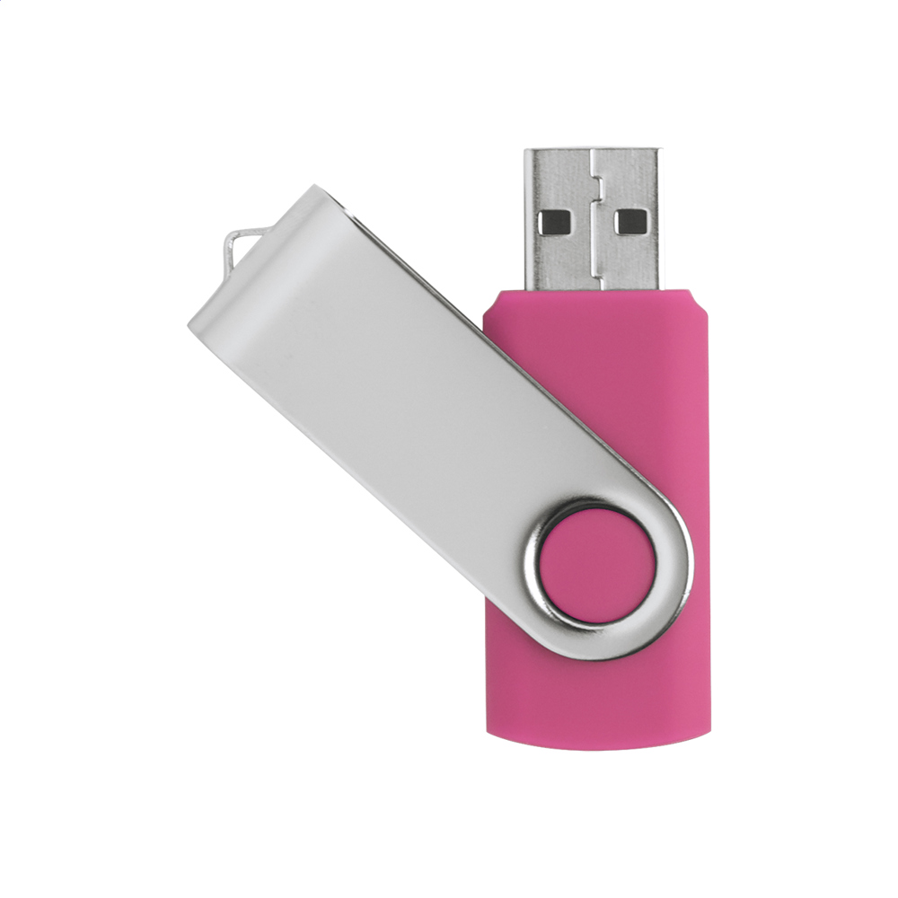 TwistDrive - USB-stick - kopen of bedrukken - 8GB-fuchsia