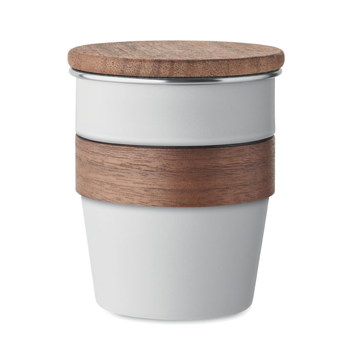 WALNUT - Enkelwandige beker 350ml - met logo of onbedrukt bestellen - Wit