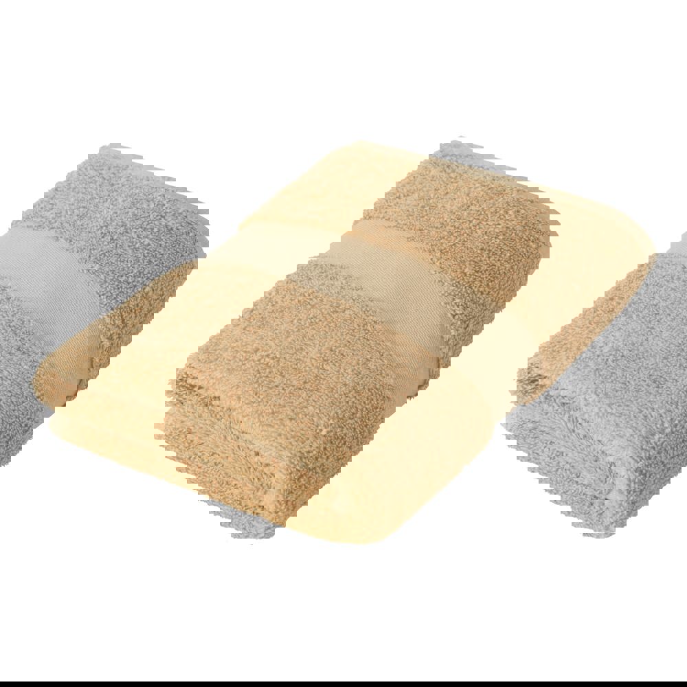 Sophie Muval handdoek bio 100x50 cm, 500 gr/m² - kopen of bedrukken - Khaki (PMS 467c) / Khaki