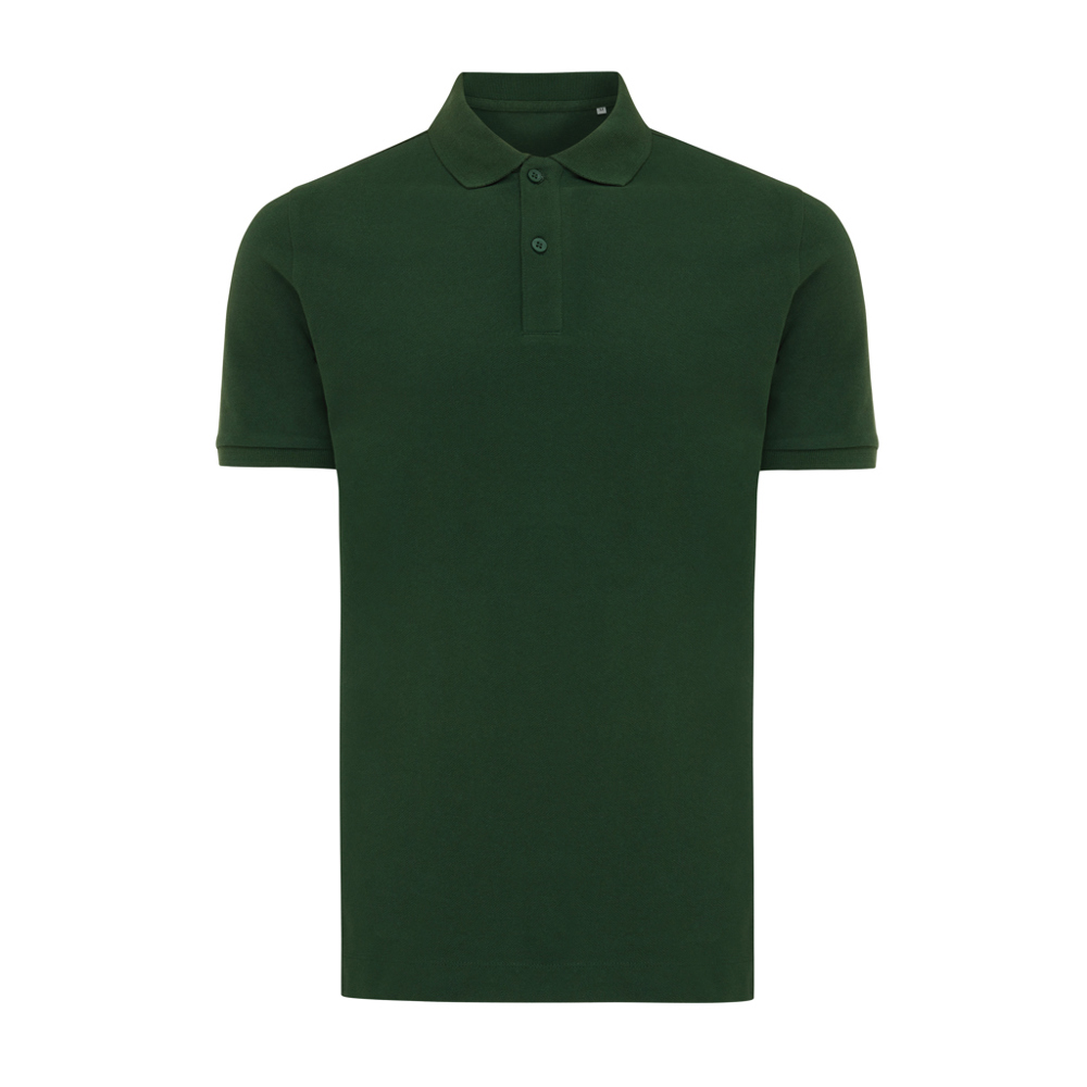 IQONIQ Yosemite gerecycled katoen pique polo - met logo of onbedrukt bestellen - forest green (± PMS 19-5920TCX)