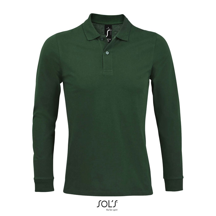 PERFECT LSL MEN - PERFECT LSL HEREN POLO 180 - bedrukt of onbedrukt verkrijgbaar - Flesgroen