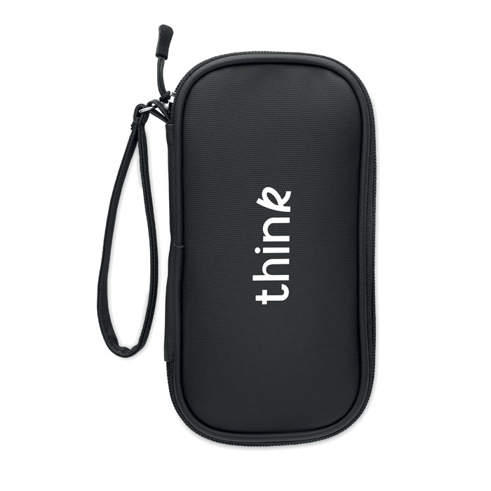 ALLTHERE - 600D RPET tech organizer etui - voor bedrijven en relatiegeschenken