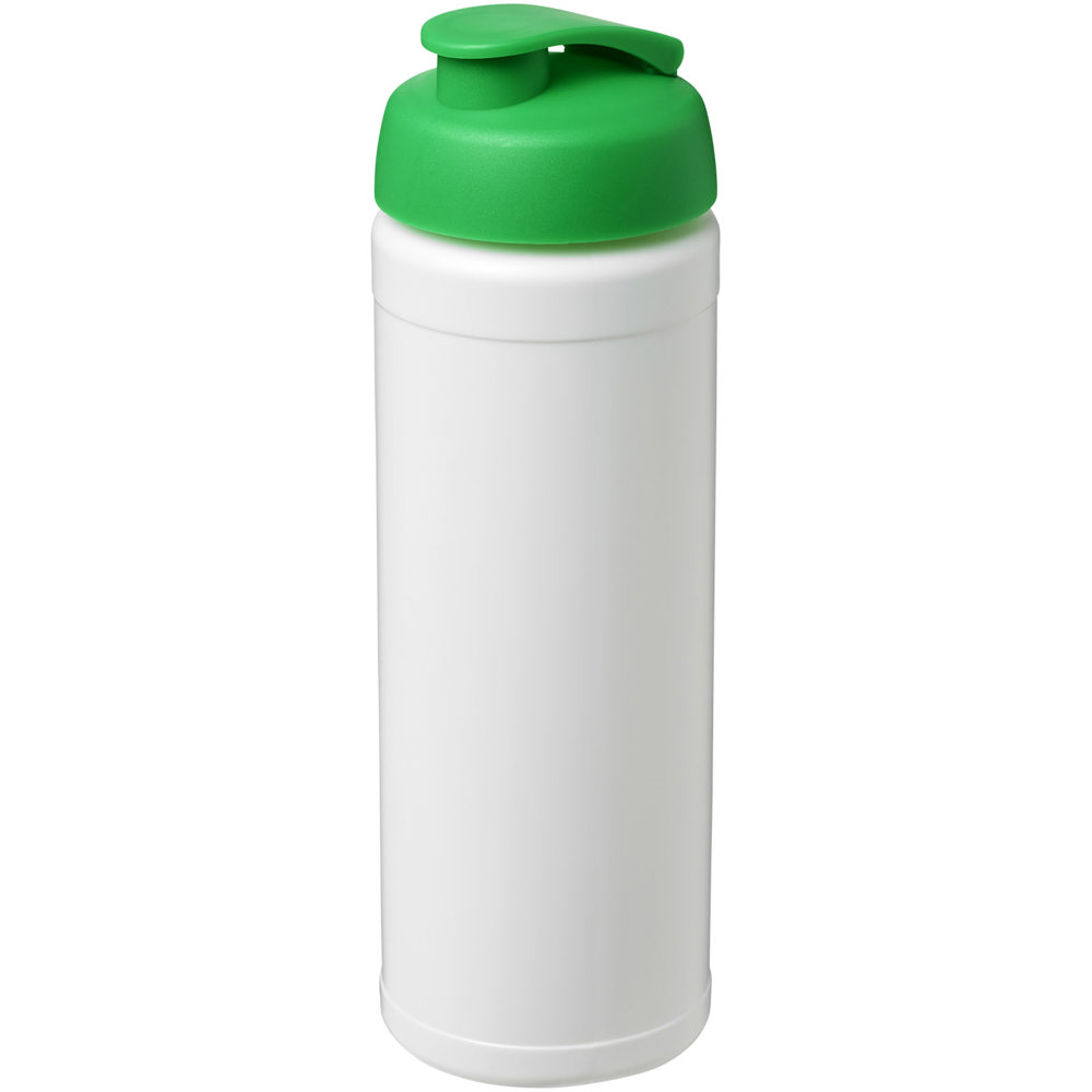 Baseline® Plus 750 ml sportfles met flipcapdeksel - kopen of bedrukken - Wit, Groen