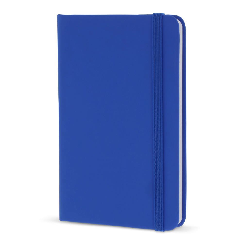A6-notitieboek van PU - met logo of onbedrukt bestellen - Blauw