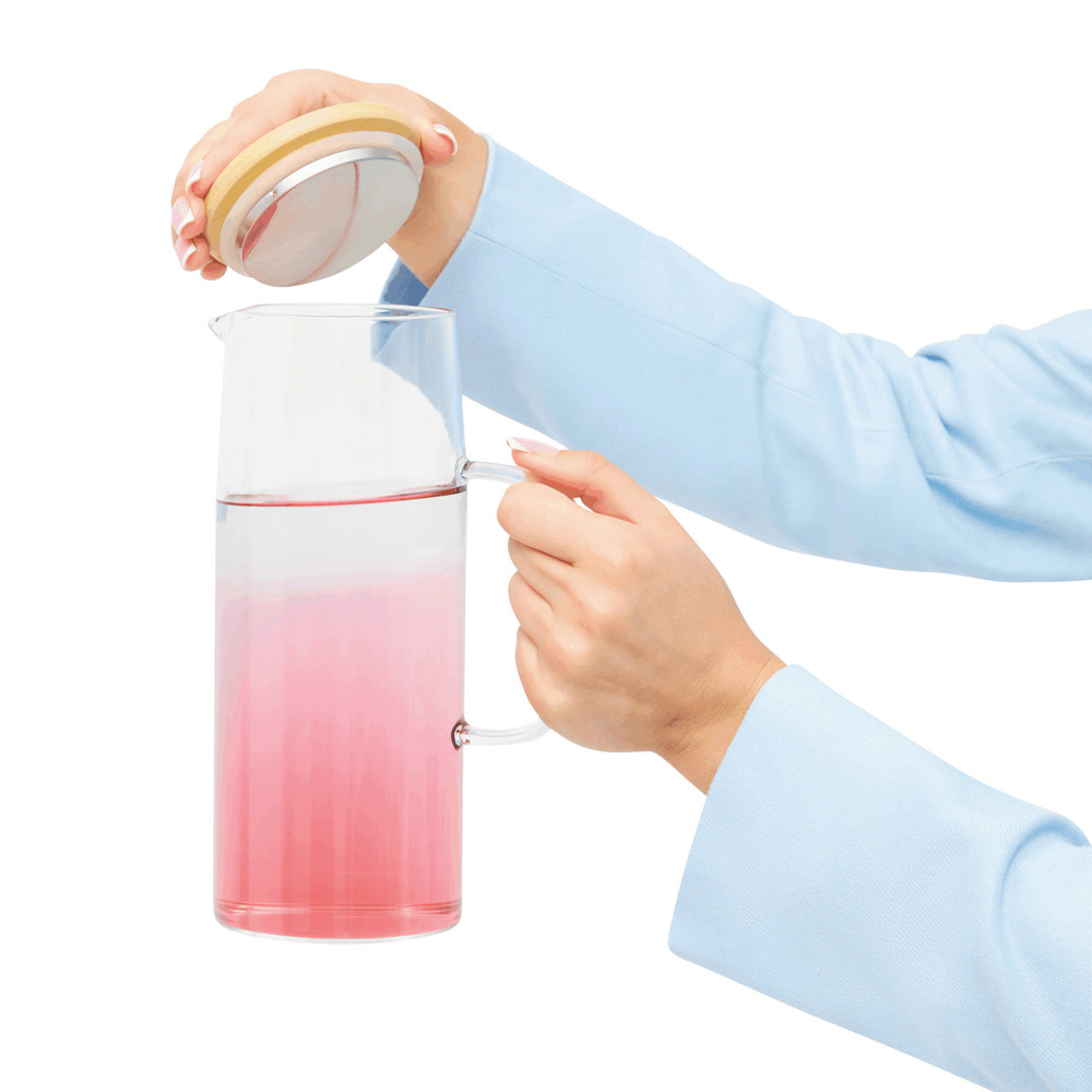 BAMBOO PITCHER - Glazen karaf - kopen of bedrukken