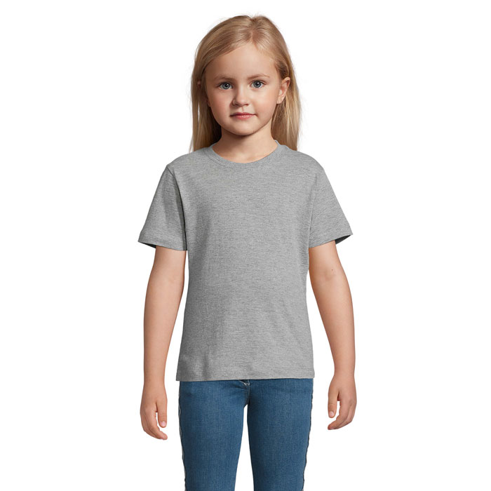 REGENT KIDS - REGENT Kinder t-shirt 150g - bedrukt of onbedrukt verkrijgbaar - Grijs Gemeleerd