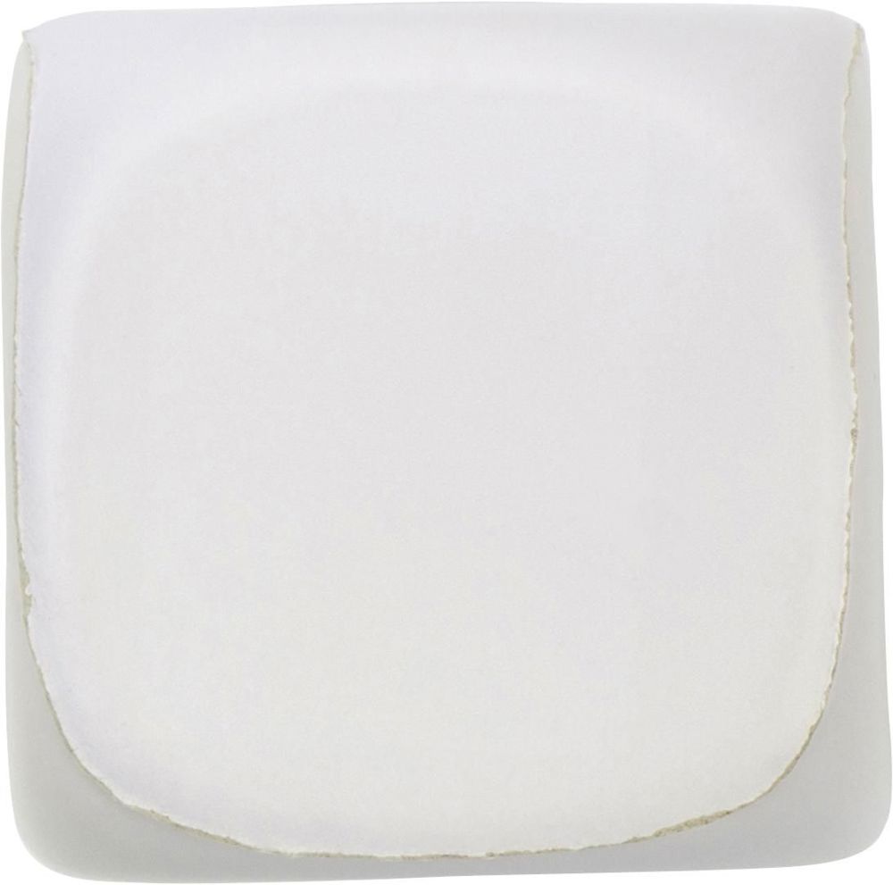 Aanti-stress dobbelsteen Javier - bedrukt of onbedrukt verkrijgbaar - Wit