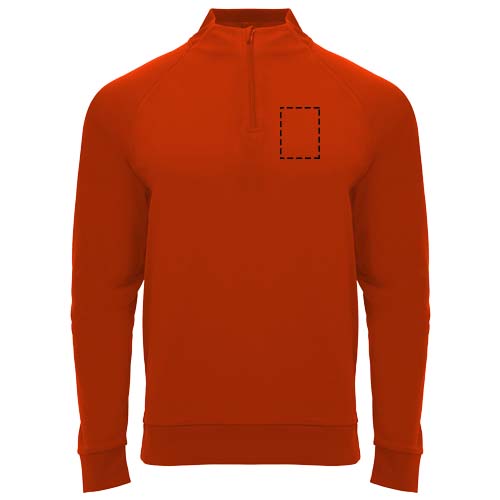 Epiro unisex sweatshirt met lange mouwen en kwartrits