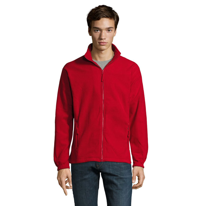 NORTH - NORTH Fleece jack met rits - kopen of bedrukken - rood
