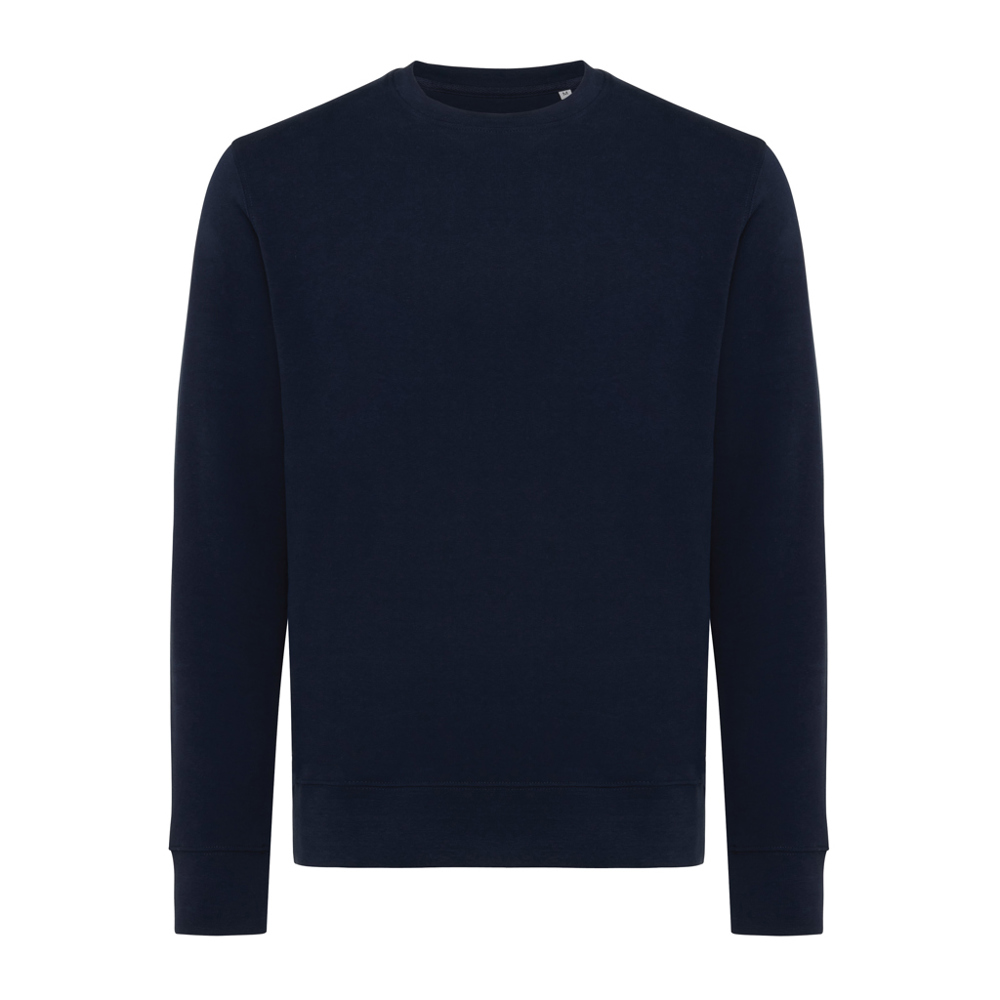 IQONIQ Etosha lichtgewicht gerecycled katoen sweater - kopen of bedrukken - donkerblauw (± PMS 19-3923TCX)