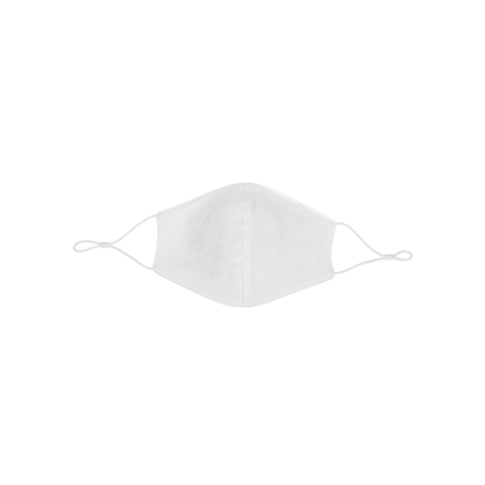 Herbruikbaar 2 laags katoenen gezichtsmasker - voor bedrijven en relatiegeschenken - wit (± PMS White)