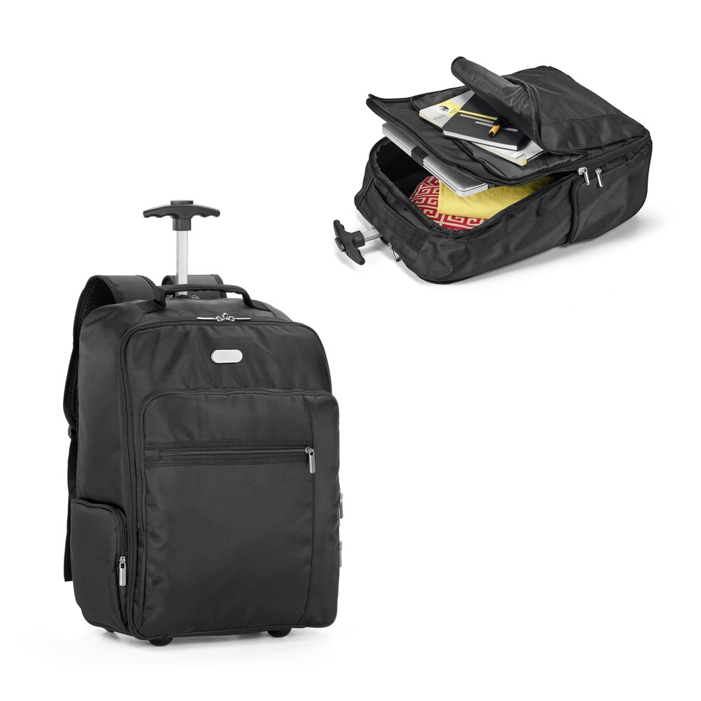 AVENIR. Laptop trolley rugzak 17'' in 1680D en 300D polyester - voor bedrijven en relatiegeschenken