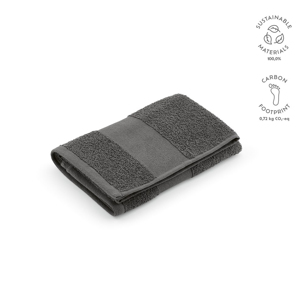 Donatello S Handdoek Gerecycled Katoen 370 grams EU - met logo of onbedrukt bestellen - Donkergrijs