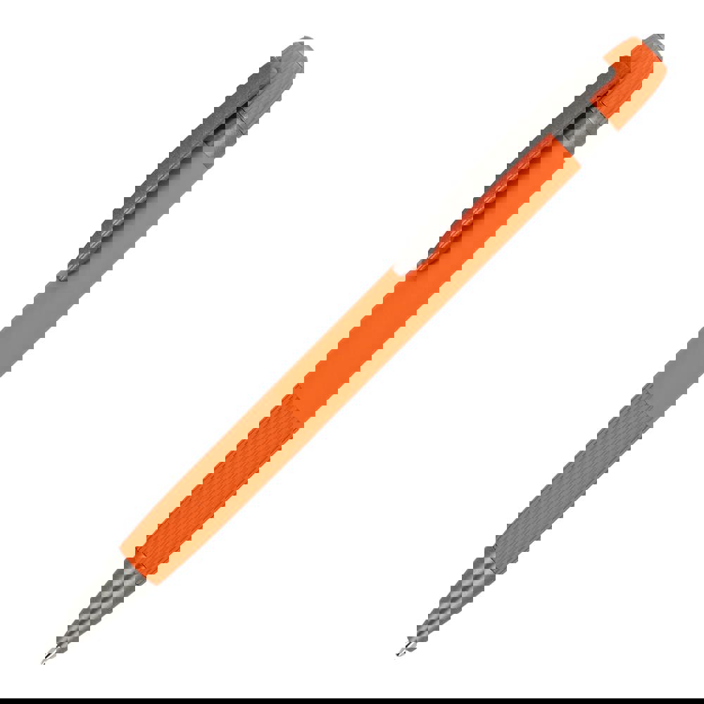 Aluminium balpen Toulouse Softtouch - met logo of onbedrukt bestellen - Oranje